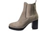 Comfortable trendy Chelsea boots with heel - natural color