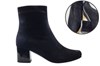 Elegant comfortable boots - black suede view 6