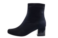 Elegant comfortable boots - black suede in large sizes