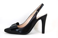 Slingback pumps with high heels - black