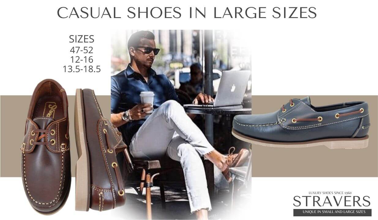 Casual Shoes in large sizes | Stravers | large men's shoes