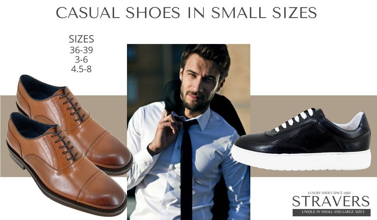 Casual Shoes in small sizes | Stravers | small men's shoes
