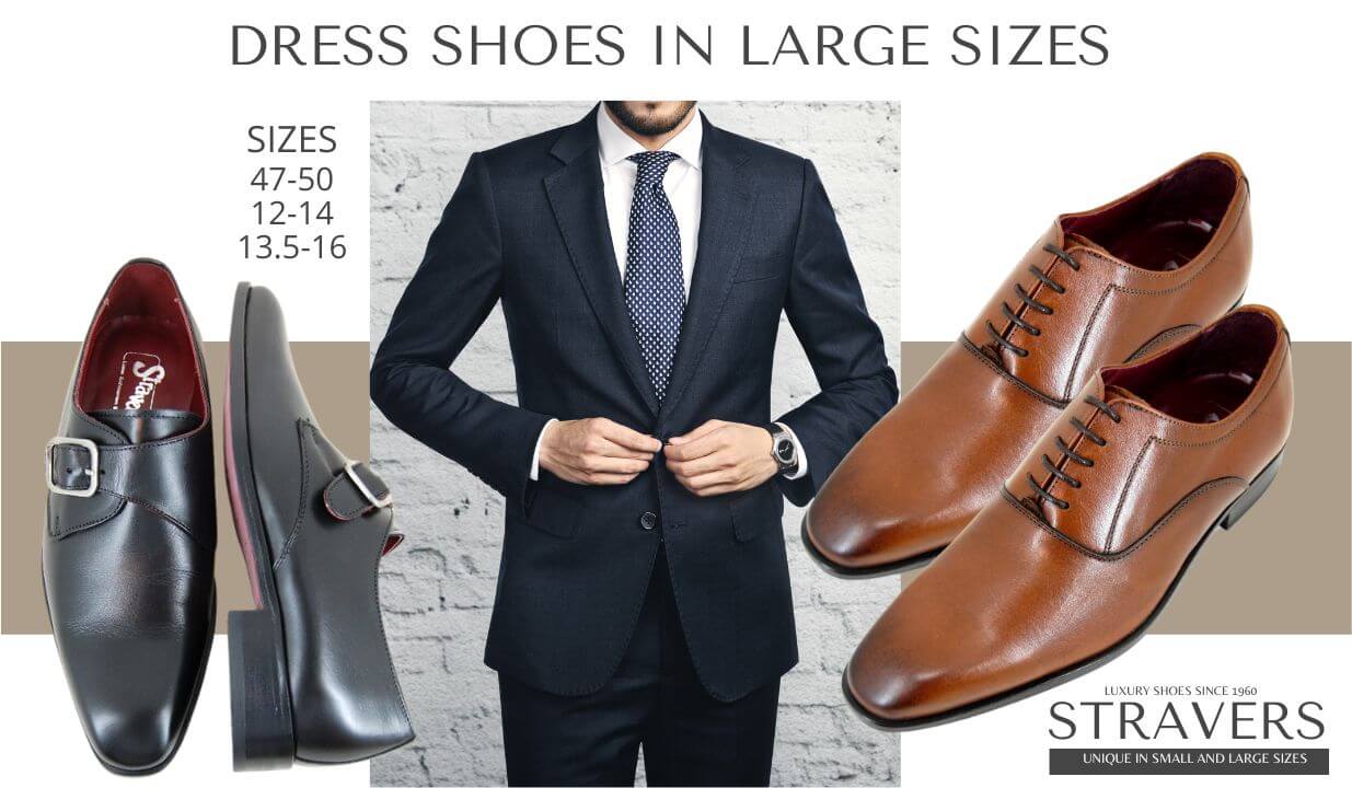 Dress Shoes in large sizes | Stravers | large men's shoes