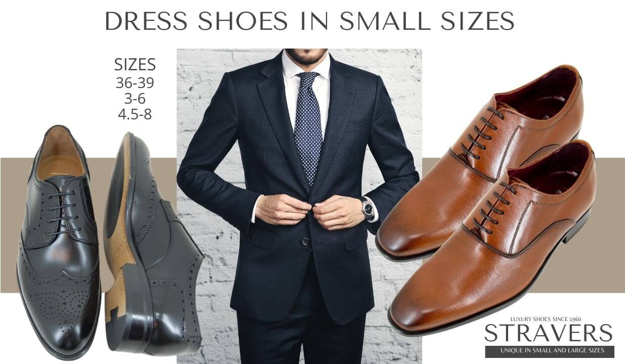 Dress Shoes in small sizes | Stravers | small men's shoes