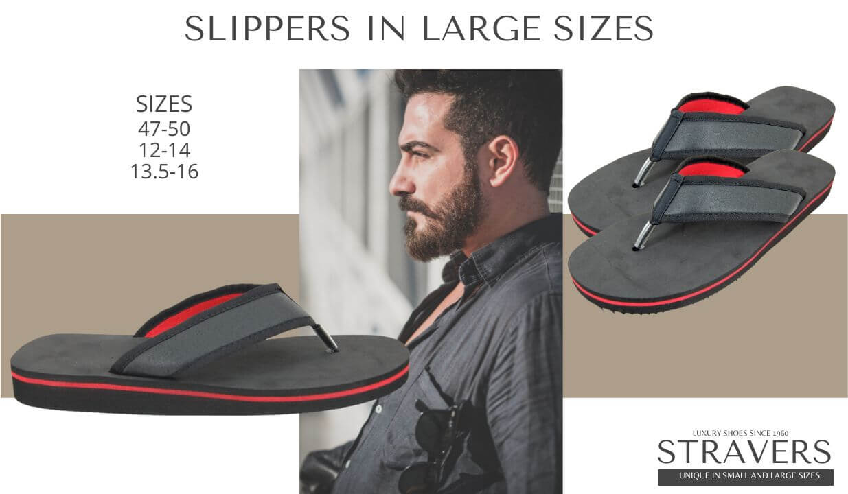 Slippers in large sizes | Stravers | large men's shoes