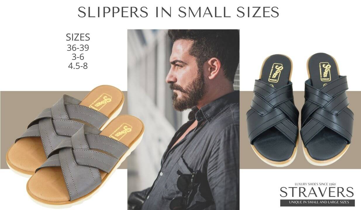 Slippers in small sizes | Stravers | small men's shoes