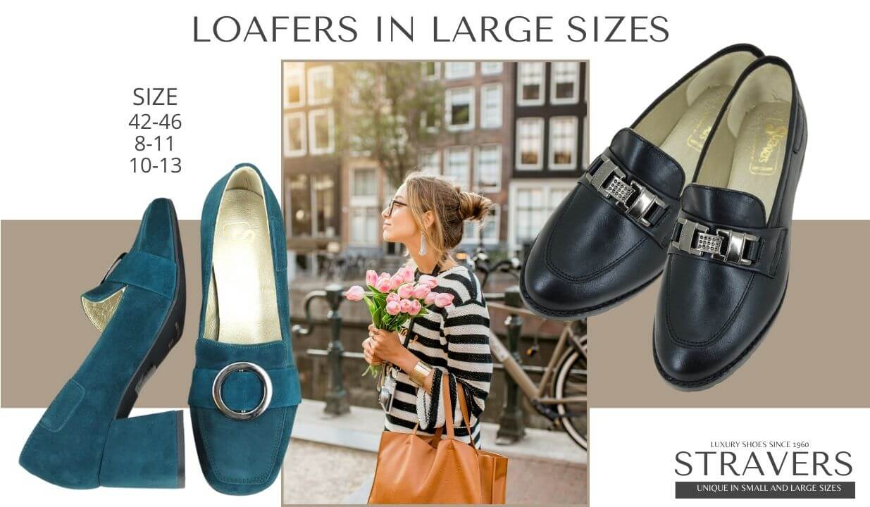 Loafers in large sizes | Stravers | large women's shoes