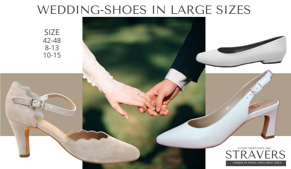 Wedding Shoes in large sizes | Stravers | large women's shoes