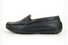 Stravers black leather loafers ladies view 1