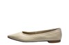Pointy Ballerina Shoes - cream view 1