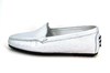 Italian moccasins - silver view 1