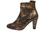 Ankle boots with style - brown leather python print view 1