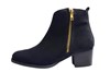 Black Suede Ankle Boots view 1
