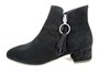 Elegant Ankle Boots Low Heel - black
