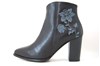 Floral Ankle Boots - black view 1