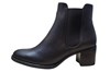 Sturdy short boots - darkbrown