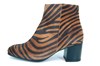Comfortable Animal Print Short Boots - camel black. view 1