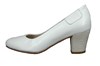 Soft leather pumps - white