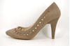 Taupe summer heels view 1