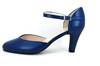 Blue Pumps with Ankle Strap