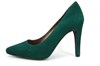 Pointy heels High Heels - green suede view 1