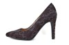 Exclusive heels - bordeaux grey black view 1