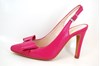 Fuchsia slingback heels - pink view 1