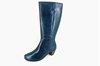 Comfortable wider shaft boots - blue view 1