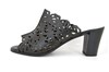 Mule heeled sandals - black view 1