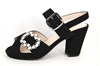 Designer Sandals with Heels - black.. view 1