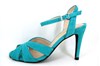 Sexy turquoise sandals high heels