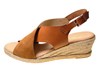 Espadrilles duostrap leather and suede - brown view 1