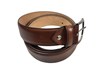 Leather mens belt - cognac view 1