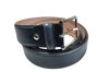 Luxury leather belt - blue view 1