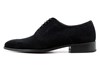Stylish black suede men's shoes