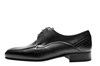 Lightweight mens dress shoes leather sole - black view 1
