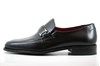 Black leather  Men's Loafers view 1