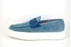 Sneaker Penny Loafers - light blue suede