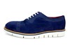 Semi casual shoes - blue suede