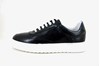 Luxury Leather Sneakers - black view 1