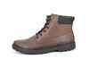 Combat Lace-up Boots - brown leather view 1