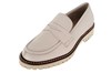 Trendy leather loafers - white view 2