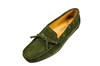 Italian moccasins ladies -olive green suede view 2