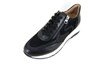 Trendy Sneakers with Zipper - black view 2