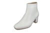 White  Ankle Boots Block Heel view 2