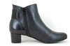 Black Soft Leather Ankle Boots with Low Heels view 2
