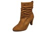 Low boot with creases - brown suede view 2