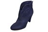 Stylish ankle boots - blue suede view 2