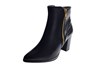 Elegant Pointed Ankle Boots - black view 2