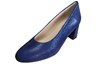 Comfortable pumps with subtle print -blue suede view 2